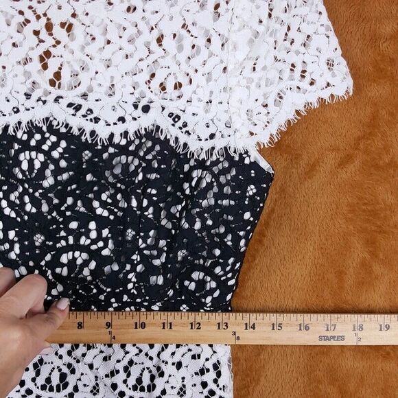 MILLY Womens Dress Size 2 Black Layered Sheath Lace Illusion GABRIELLE $495 - Picture 11 of 13